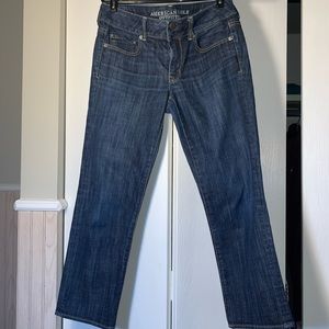 American Eagle artist crop jeans